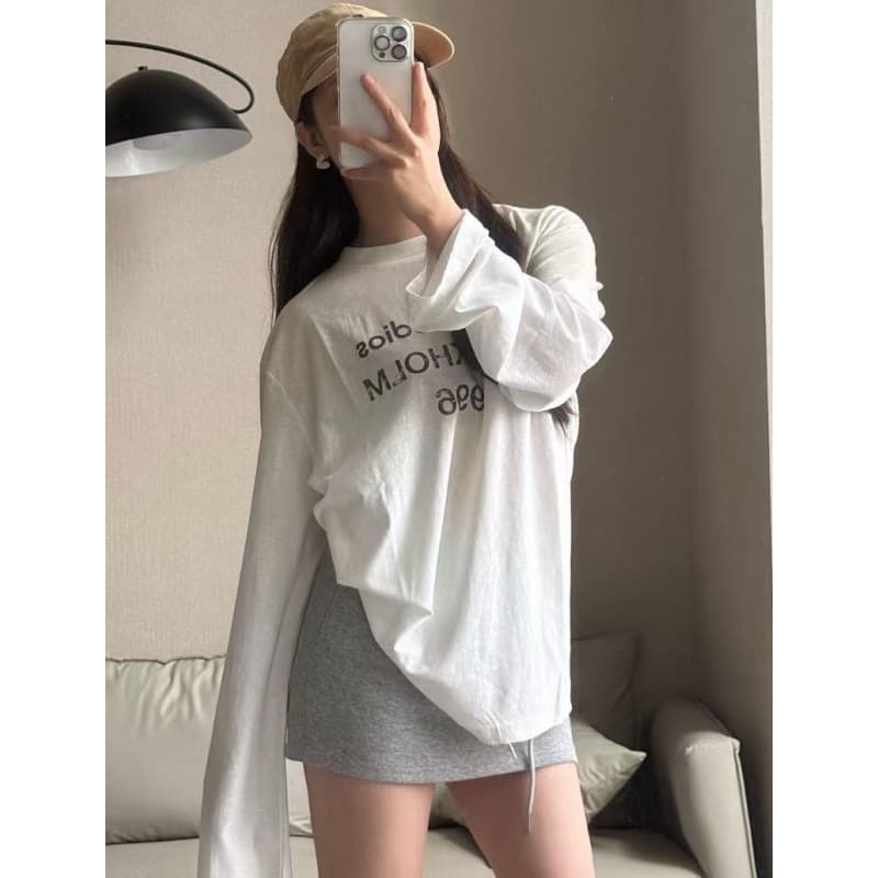 Oversized Logo Tee Reversed Dior Homme Print